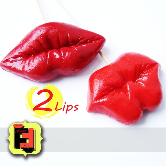 Items Similar To Red Photo Booth Props 2 Plastic Lips Kiss For Wedding Engagement Party 8702