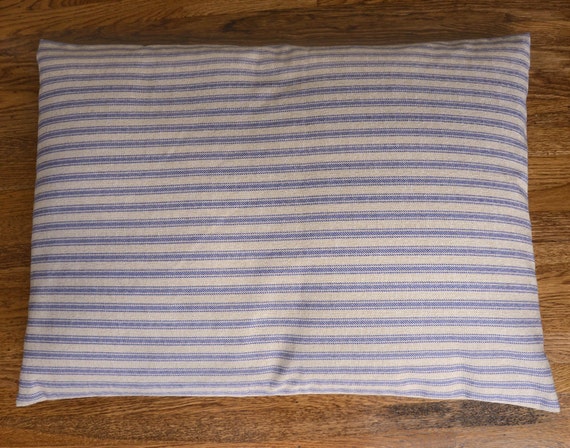 Large Dog Bed Cover Ticking Stripe Blue Dog Bed 33x45