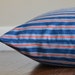 Last One! Striped Dog Bed Cover, Blue and Red Nautical Pet Bed, Medium / Large (25x35")