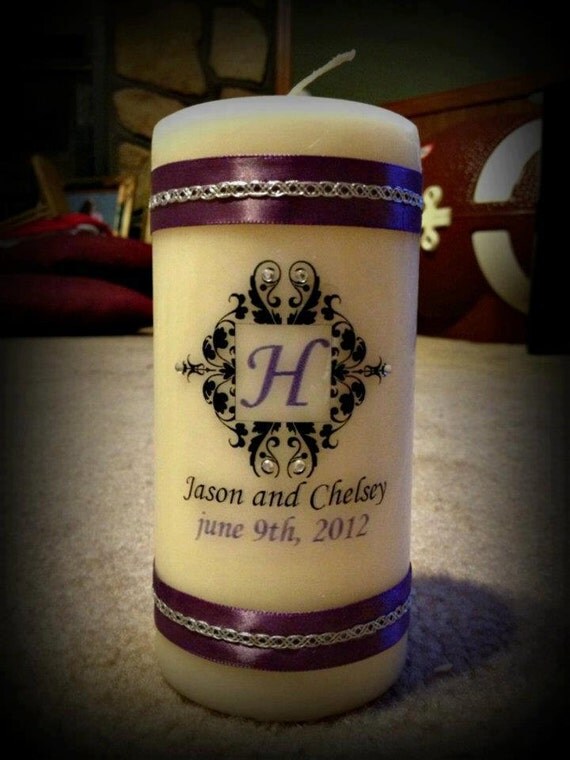 Items similar to Custom Unity Candles on Etsy