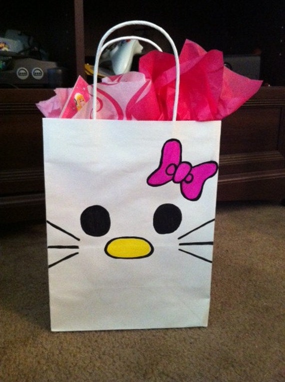 Hello Kitty gift bag by SydneySometimes on Etsy