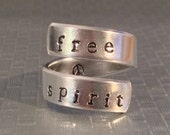 Free Spirit Peace Twist Aluminum Ring Free Spirit Peace Twist Aluminum Ring