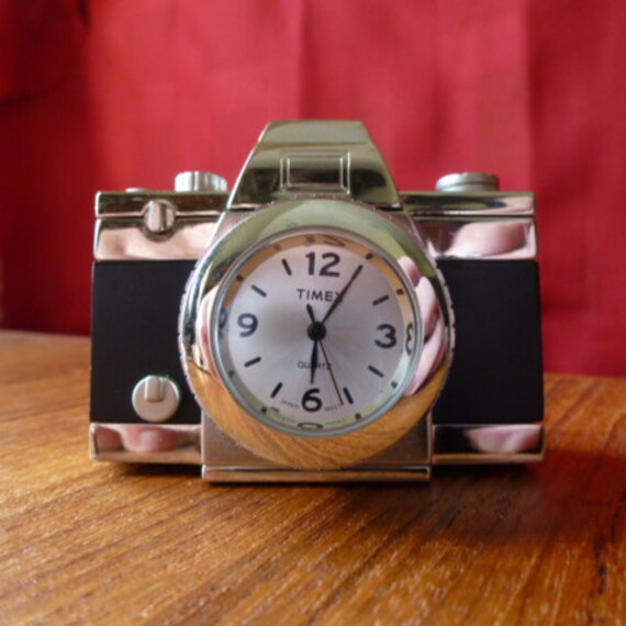 Unique Timex Collectible Mini Clock 35 mm Camera by NVMercantile