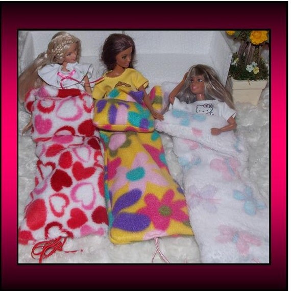 barbie doll sleeping bag