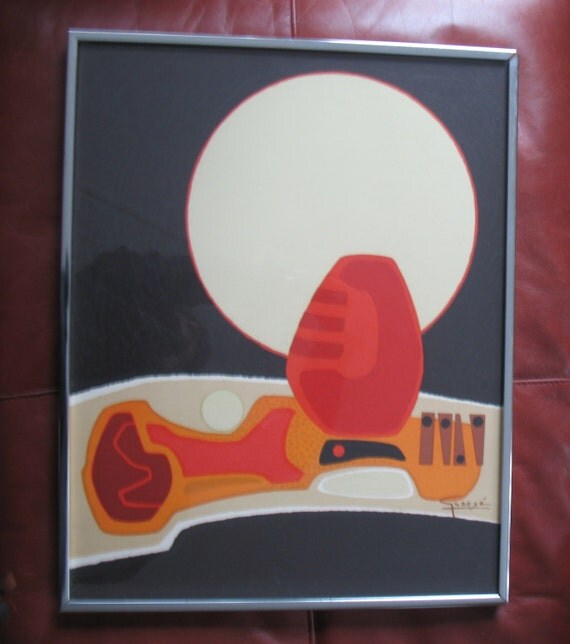 Antonio GUANSE Framed Lithograph PAINTING Nature Morte Series