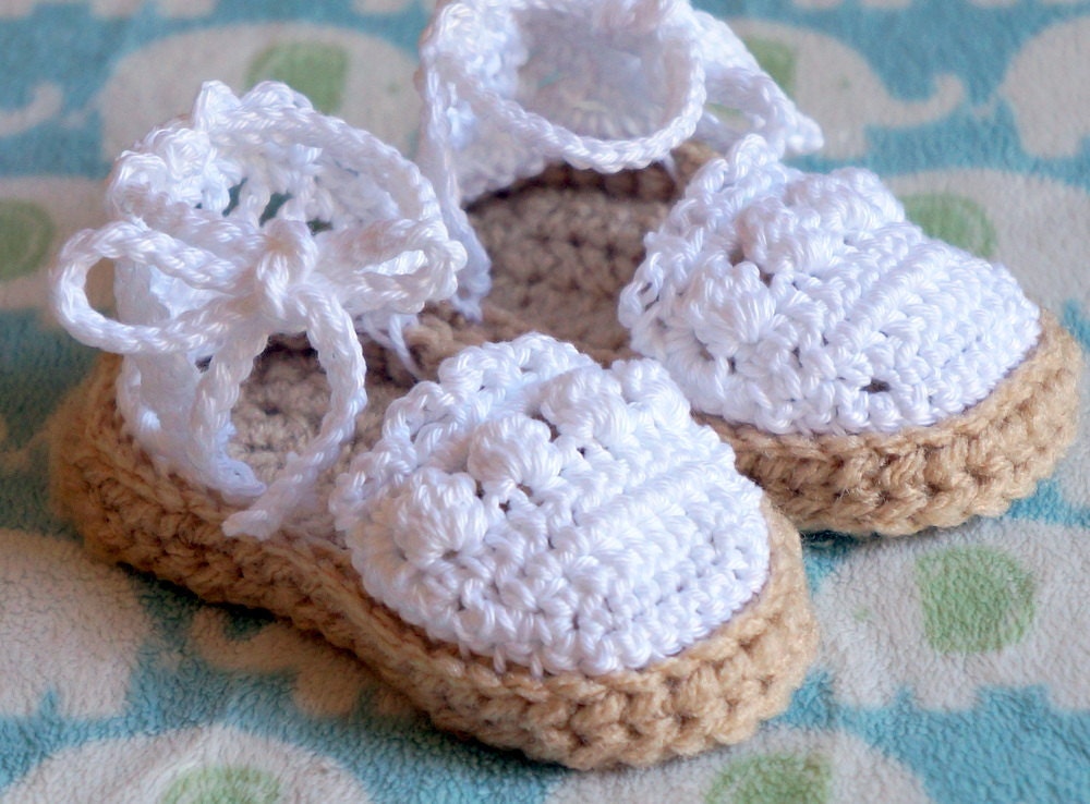 Crochet Baby Espadrilles Sandals