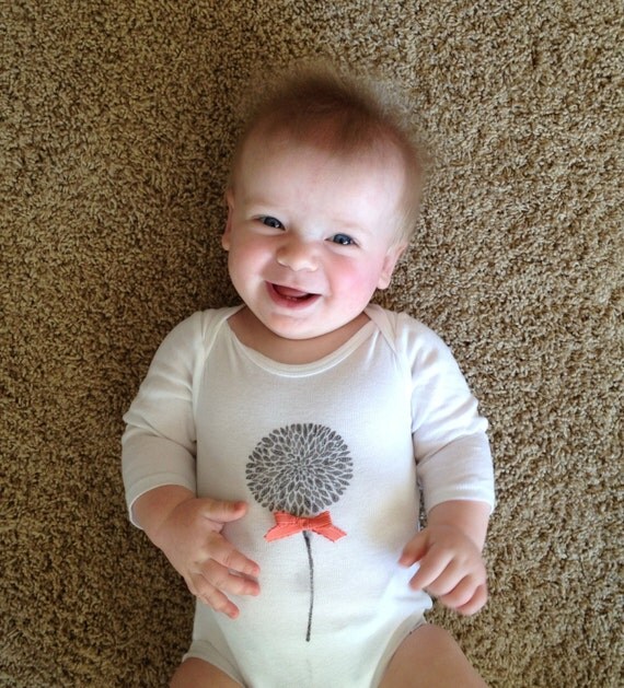 Items similar to Glitter Flower Onesie on Etsy
