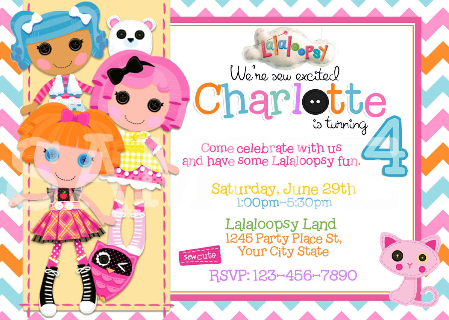 Lalaloopsy Birthday Invitations 9