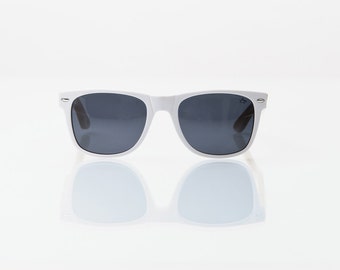 SALE!!! 50% OFF COMPTON: White Acetate/Bamboo Sunglasses