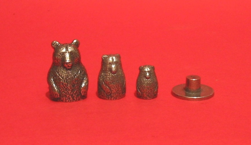 Bear Russian Doll Thimble Pewter Collectors Thimble