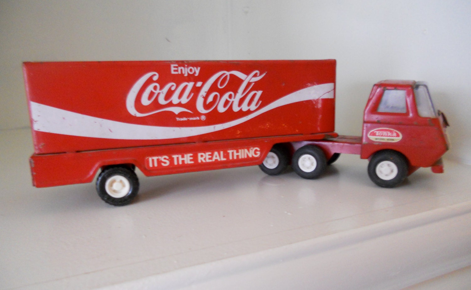 Vintage Toy Coca Cola Delivery Truck Tonka Metal Buddy