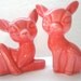 Pink Deer Salt and Pepper, Adorable Collectible