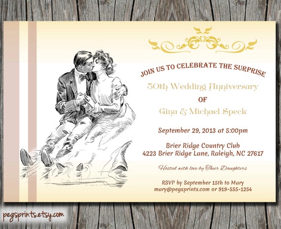 Surprise 50Th Wedding Anniversary Invitations 9