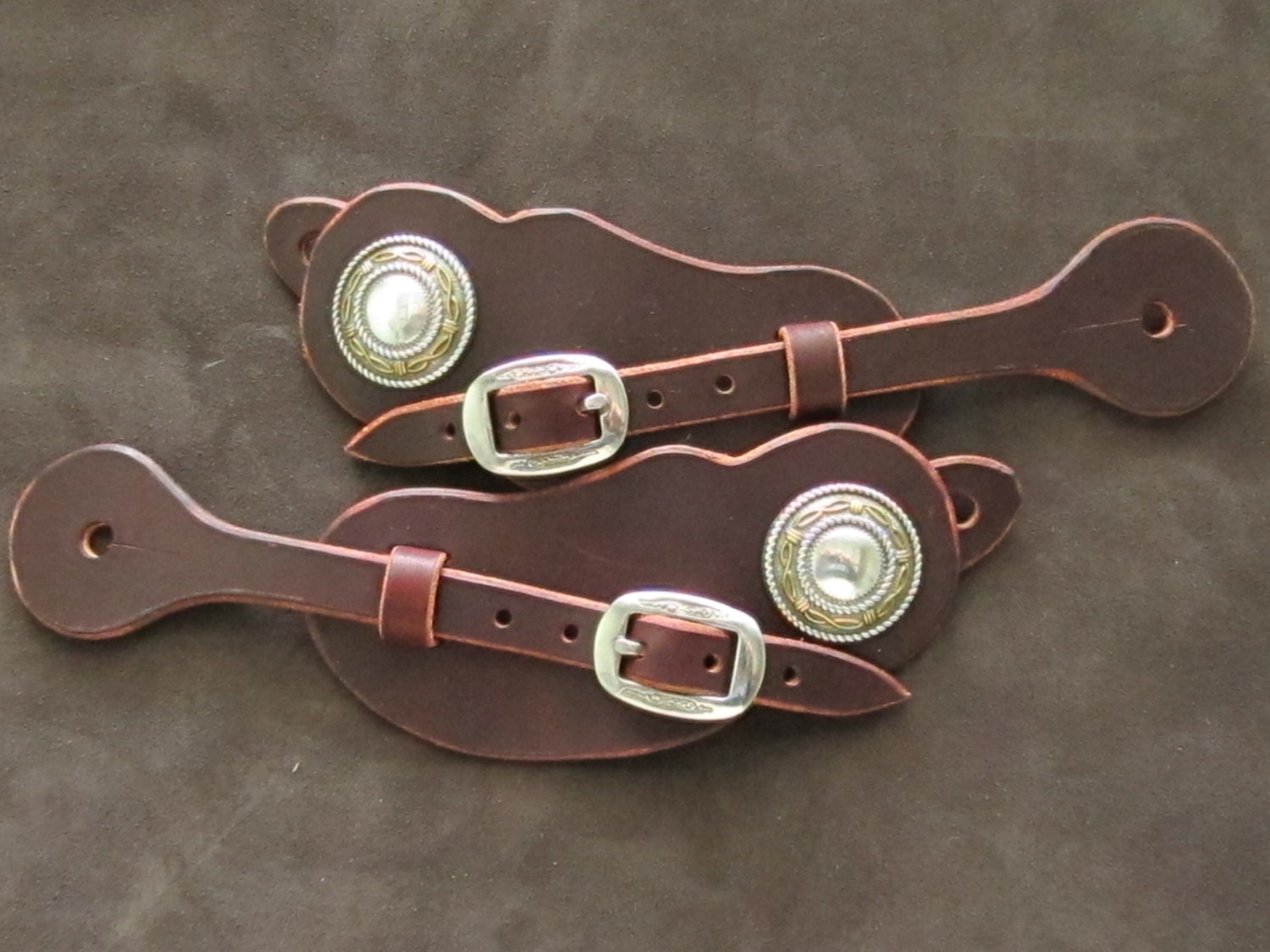Hand Made Custom Leather Spur Straps by IvansCustomLeather on Etsy
