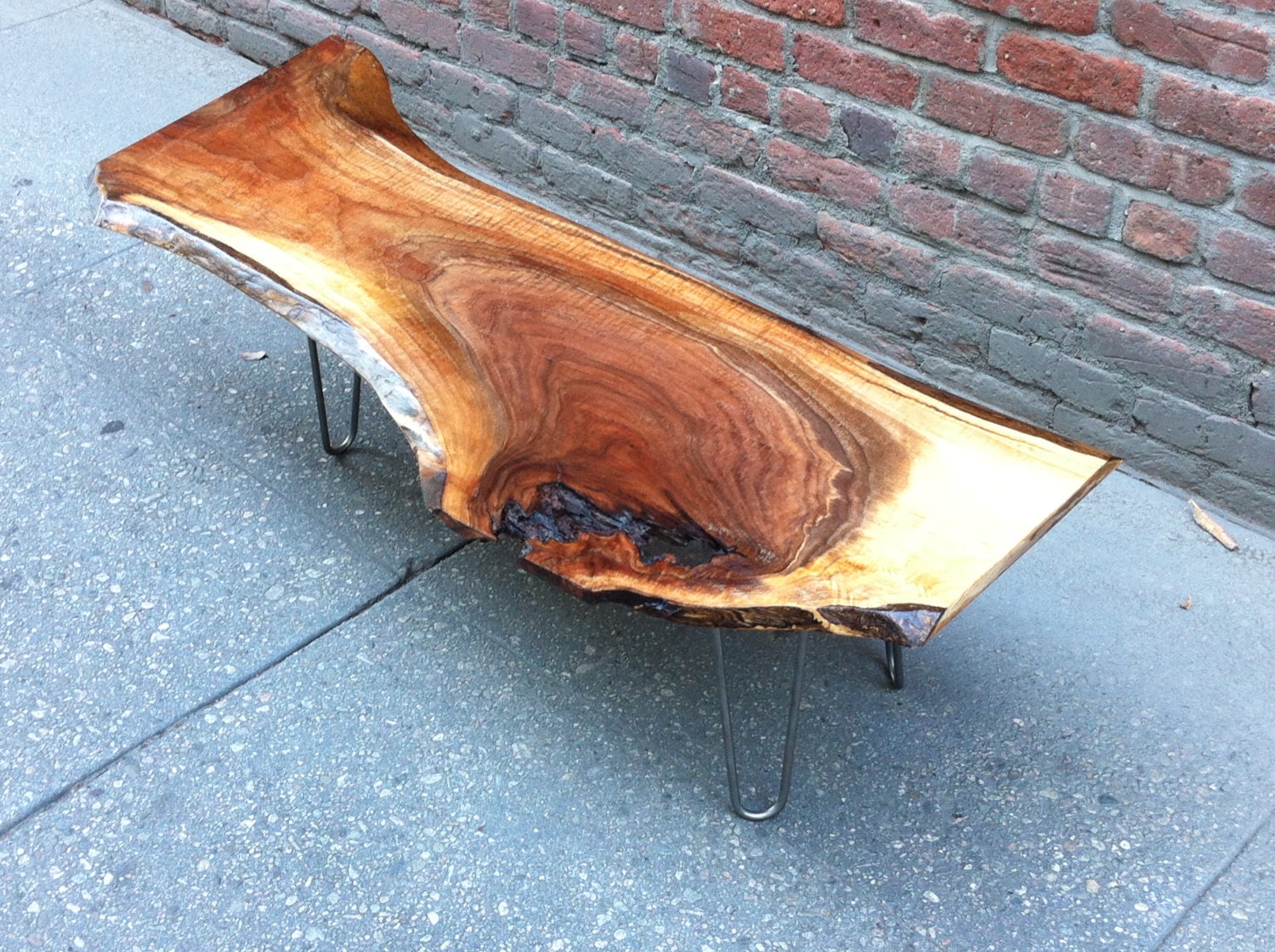 SOLD Gorgeous Black Walnut Live Edge Coffee Table