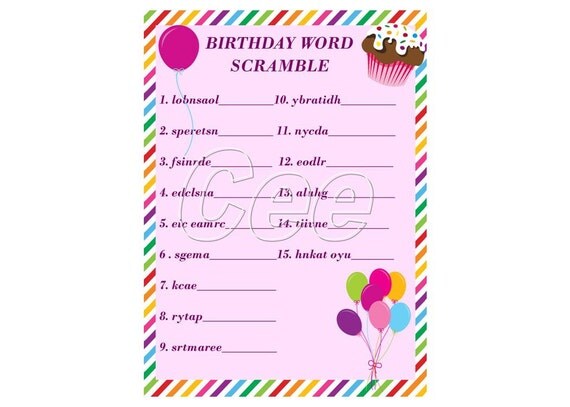 word games party