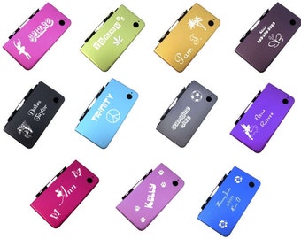 Engraved Nintendo DSI XL DSiXL Aluminum Metal Hard Case Cover 2 piece Personalized Custom