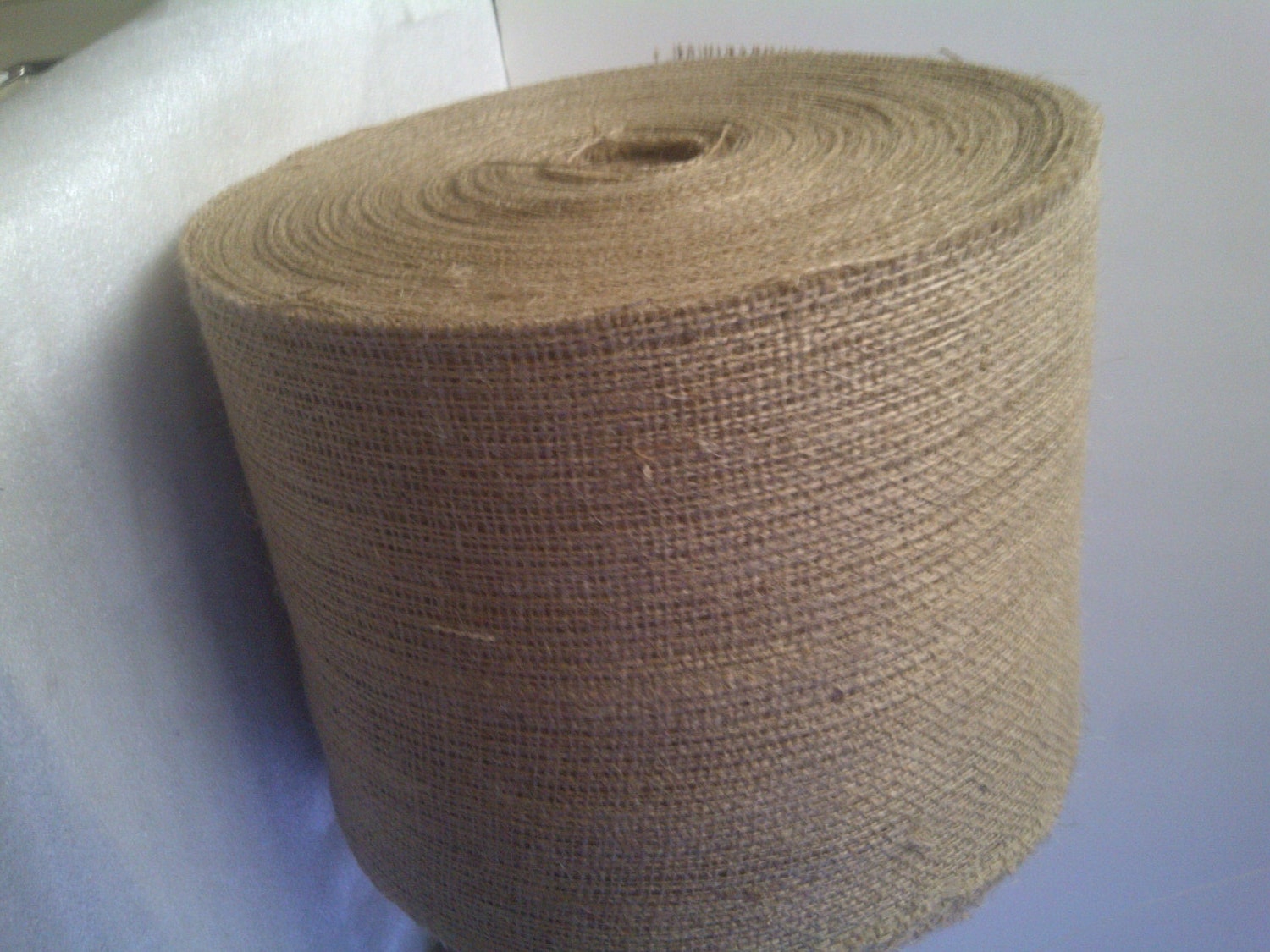 100 Yards of 6" Inch Wide, 7oz Burlap Roll from on Etsy