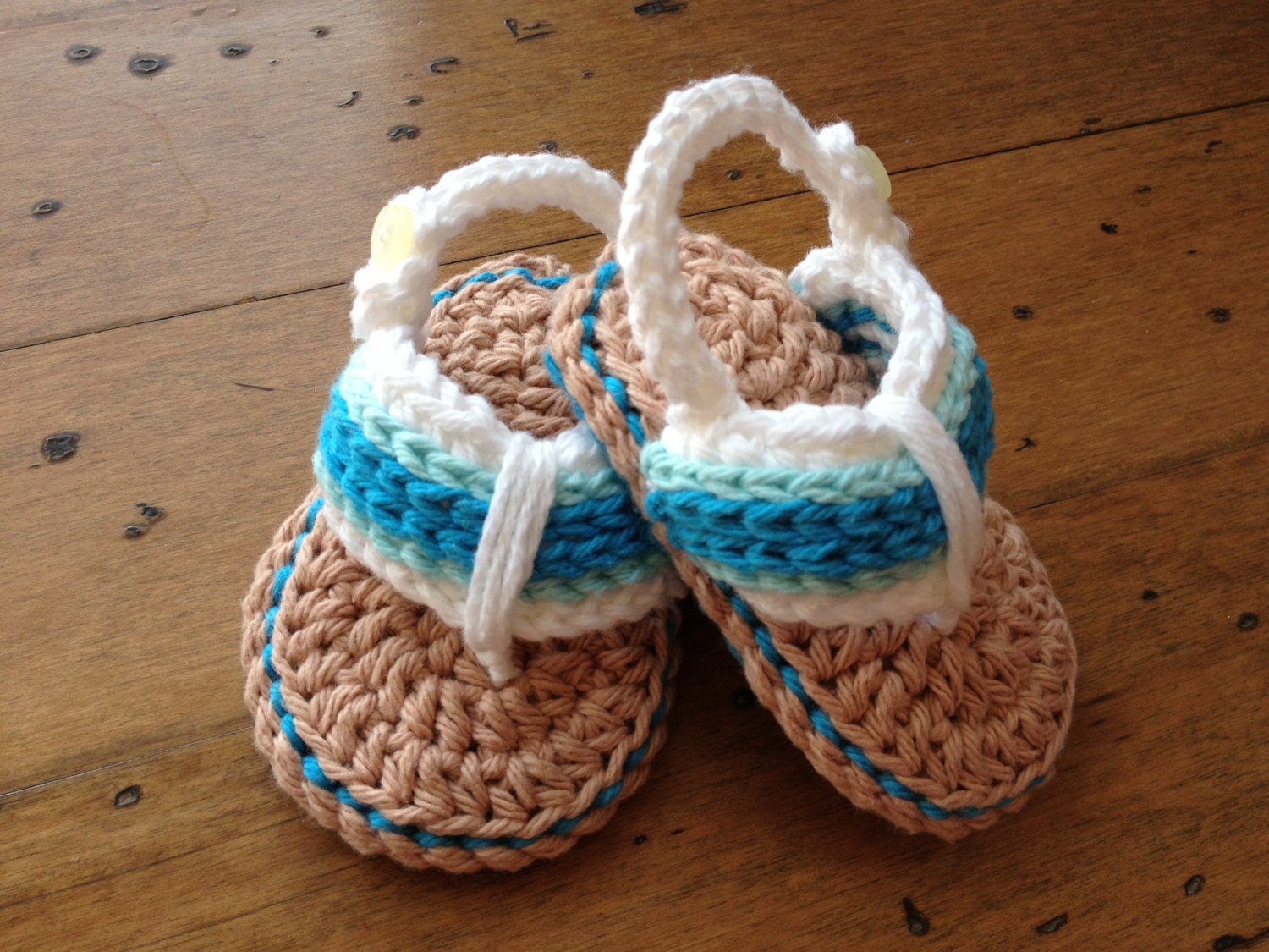 Baby flip flops by MeyKillianCrochet on Etsy