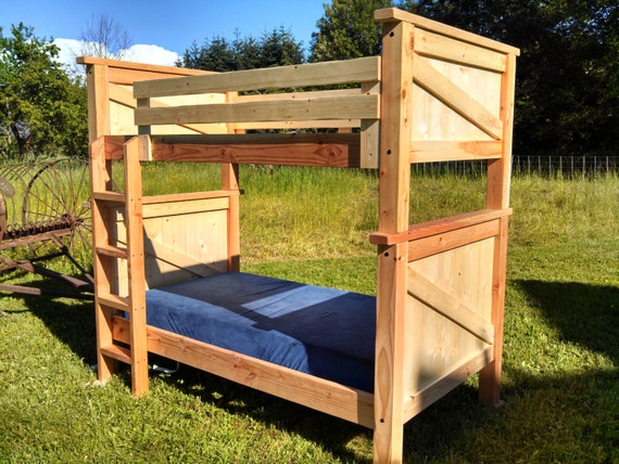 Back to the Country Twin/Twin Bunk Bed stackable solid