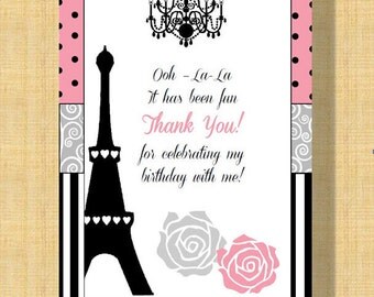 Popular items for paris thank you on Etsy