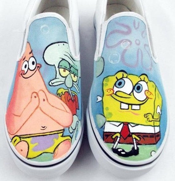SpongeBobSquarePants Shoes SpongeBob by custompaintingshoes