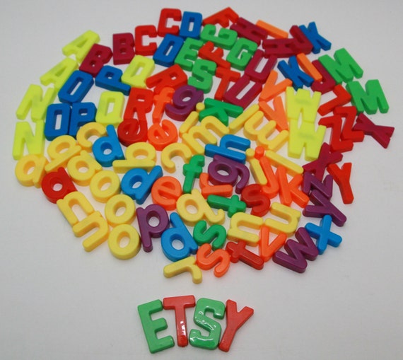 99 Plastic Letters Alphabet Capital & by FabFrugalFinds