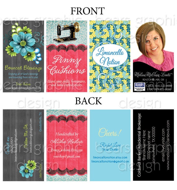 Business Card Design Custom Business Card Design Etsy Card