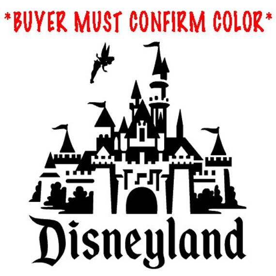 Disneyland Castle vinyl decal sticker NEW