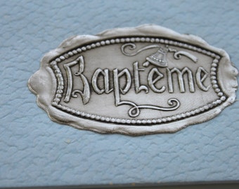Vintage Bapteme Box, Vintage Baptism Box, Baptism Gift Box