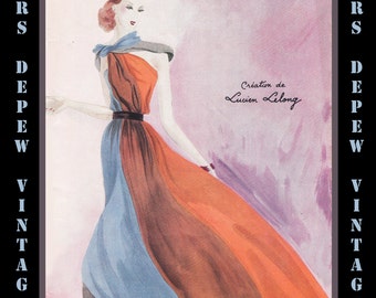 Vintage French Fashion Magazine Modes et Travaux April 1937 E-book Digital Copy -Instant Download-