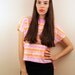 1990s Tie Dye Crop Top Size S