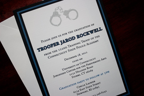 Police Academy Graduation Invitation Wording 1