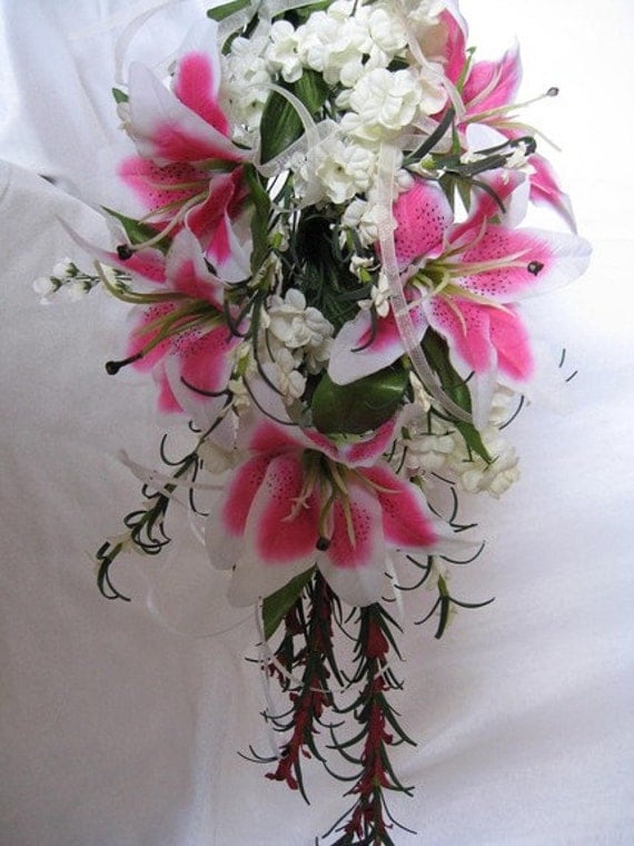 star gazer lily wedding bouquets