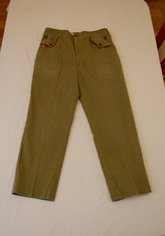 Vintage BOY SCOUTS uniform pants Union Made by ilovevintagestuff