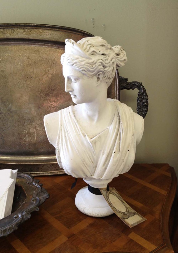 Plaster Grecian Bust Of A Woman