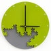 Puzzle Wall Clock III (Eden Green & Granite) Custom Colors Available