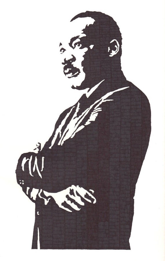Martin Luther King Jr Original Illustration by Kelmosa on Etsy