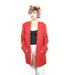 SALE 80s Lipstick Red Boyfriend Cut Out Collar Oversize Blazer (L)
