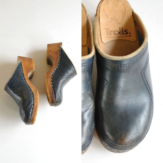 Swedish Clogs Size 6 // Wooden Clogs Sz 36 // SWEDISH FISH