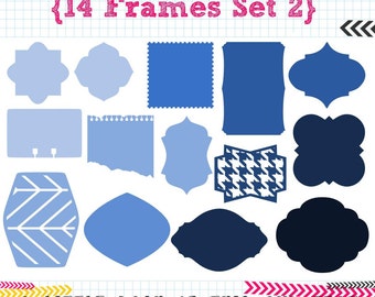 14 Frames SET 2 SVG DXF cut files