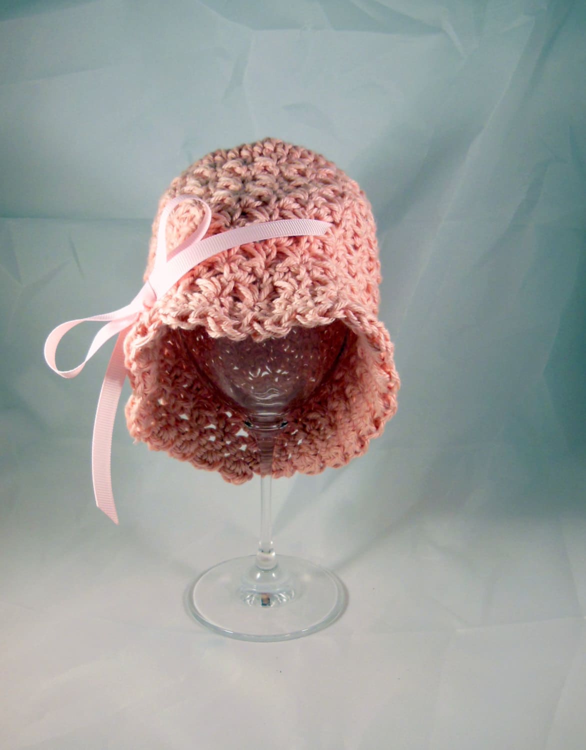 Crochet Baby Hat baby beanie hat cloche hat star stitch