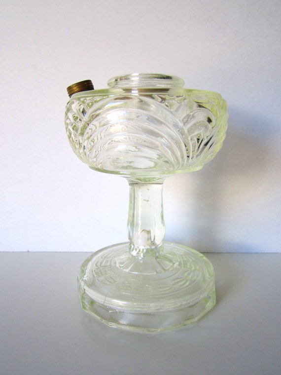 Aladdin Washington Drape Clear Glass Oil Lamp Base