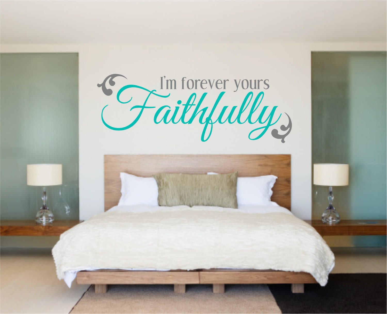 Bedroom Decal Bedroom Wall Decal Love Decal I'm Forever