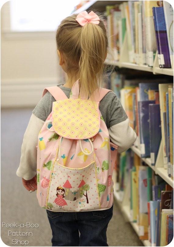 Lil' Adventurer Backpack Pattern: Kids Backpack Pattern, Toddler Backpack Pattern