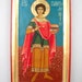 Greek orthodox icon St. Panteleimon, Martyr & Healer, doctor without silver, for those who had no money- Religious Original Folk Art, Icons