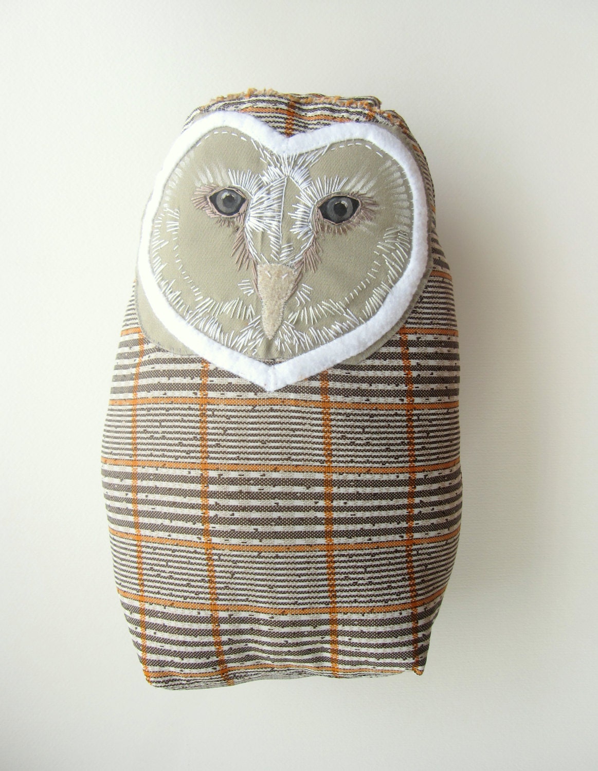 Owl Decor Large Stuffed Animal Barn Owl Pillow