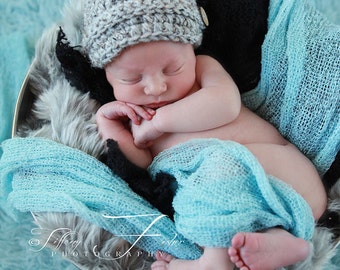 Newborn Baby Boy Newsboy Photography Prop Newsie Beanie hat cap (ANY color - chart inside) available sizes newborn, 1-3mos, 3-6mos