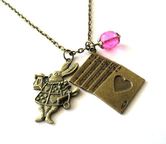 Poker card necklace