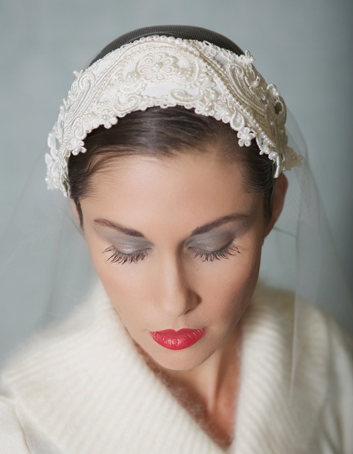 Vintage Lace Wedding Headpiece 8